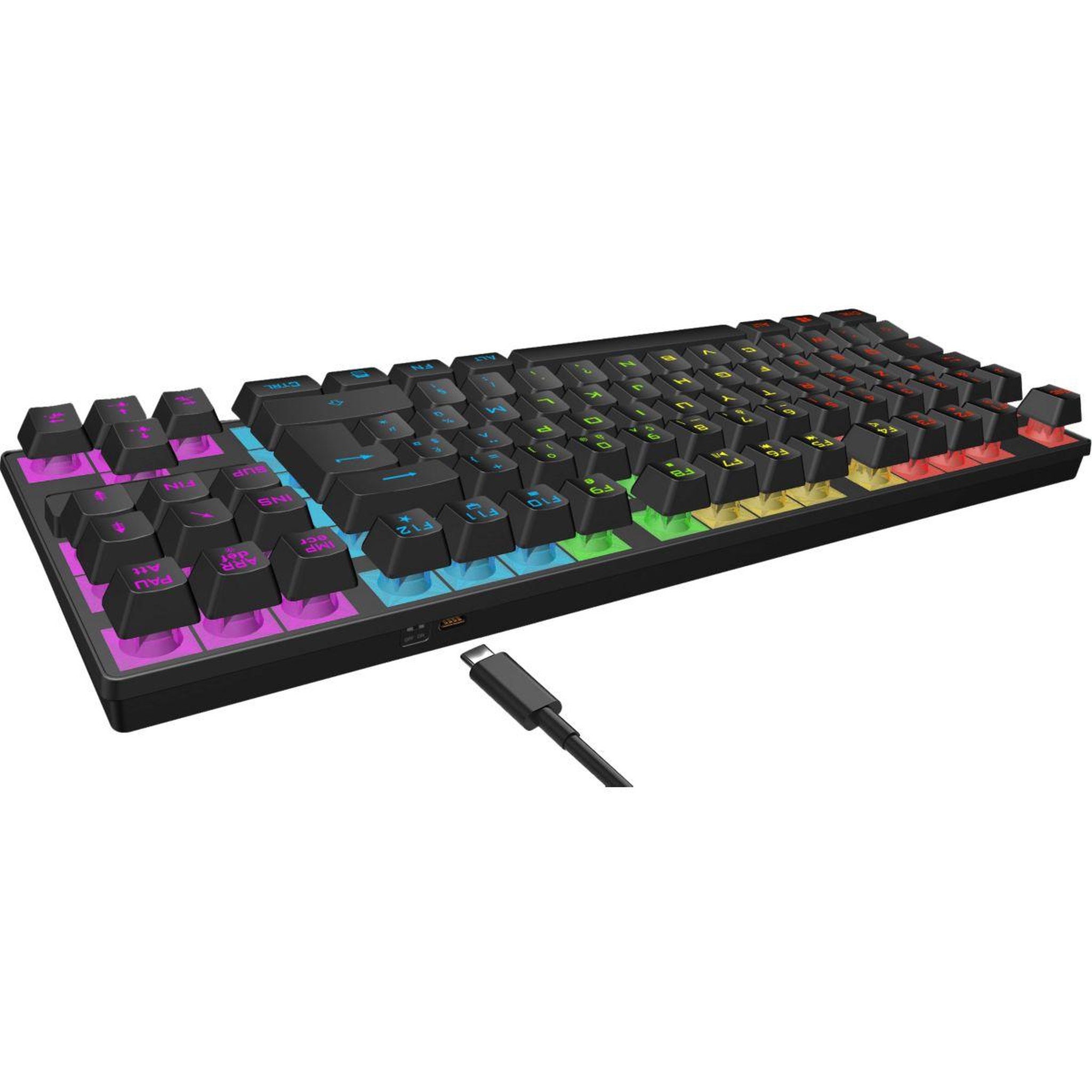 Voir la diapositive 4 : AKUMA Clavier gamer sans fil sentai c03