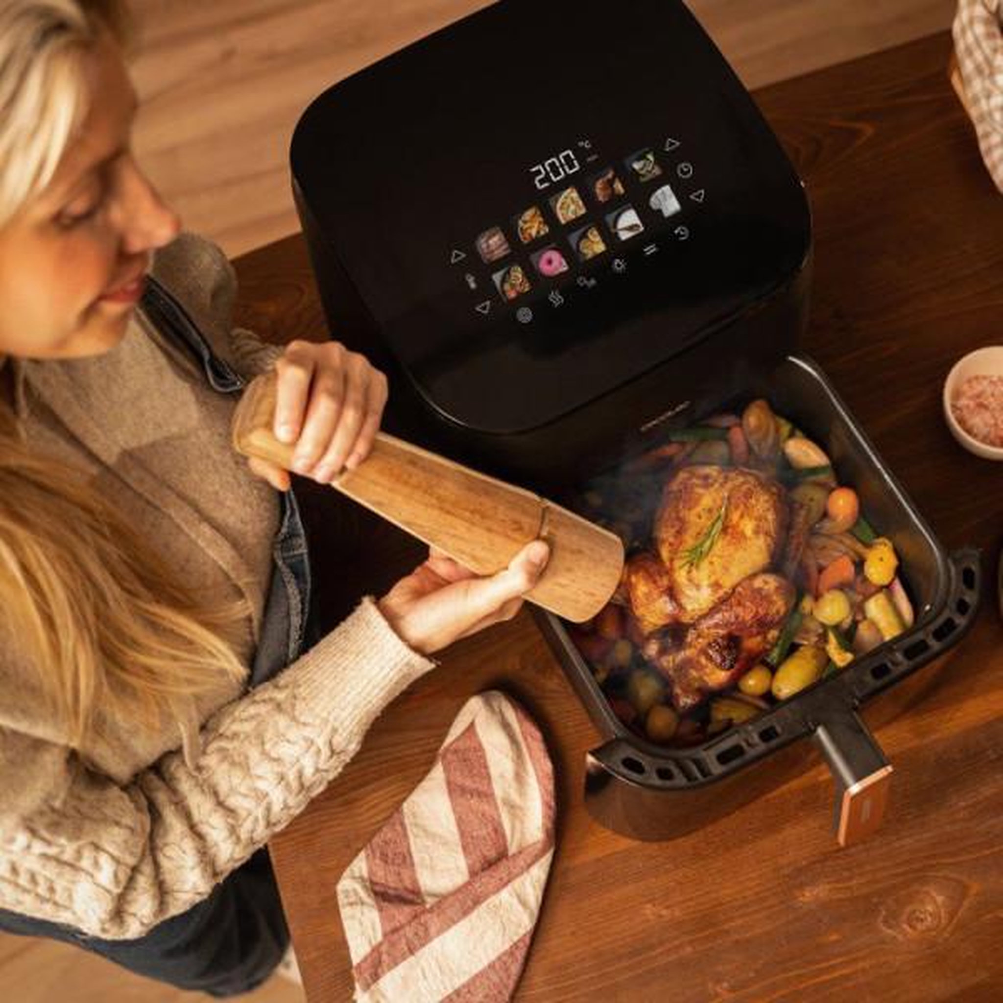 Voir la diapositive 6 : CECOTEC Friteuse electrique  a air sans huile cecotec cecofry&grill smokin' 8500 8.5l grill