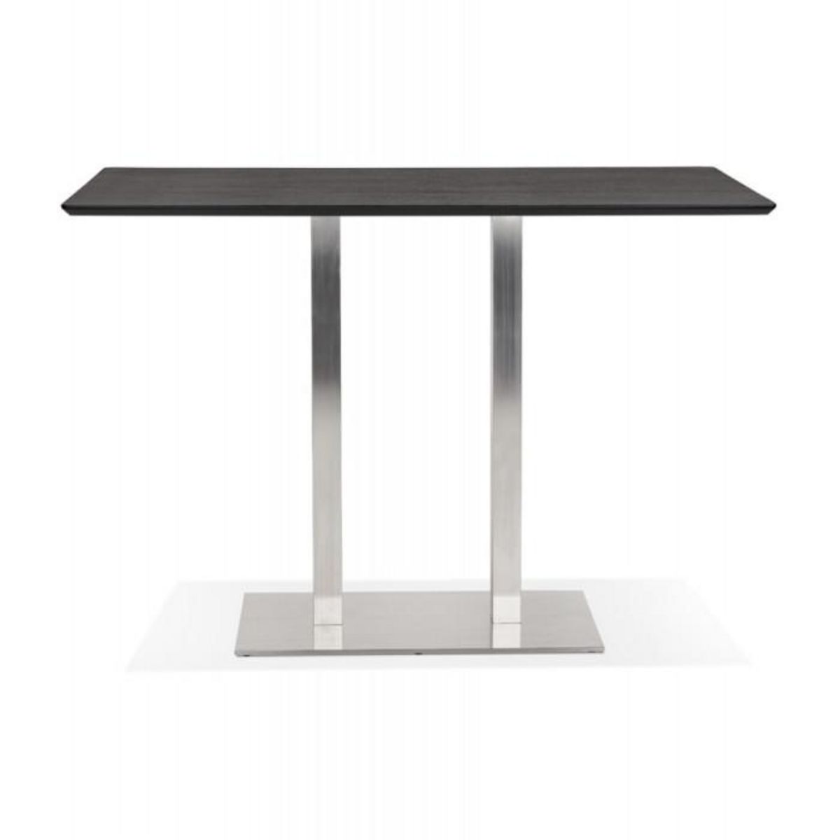 Paris Prix Table Haute Mange-Debout   Pansy  180cm Noir & Argent