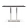 Voir la diapositive 2 : Paris Prix Table Haute Mange-Debout   Pansy  180cm Noir & Argent