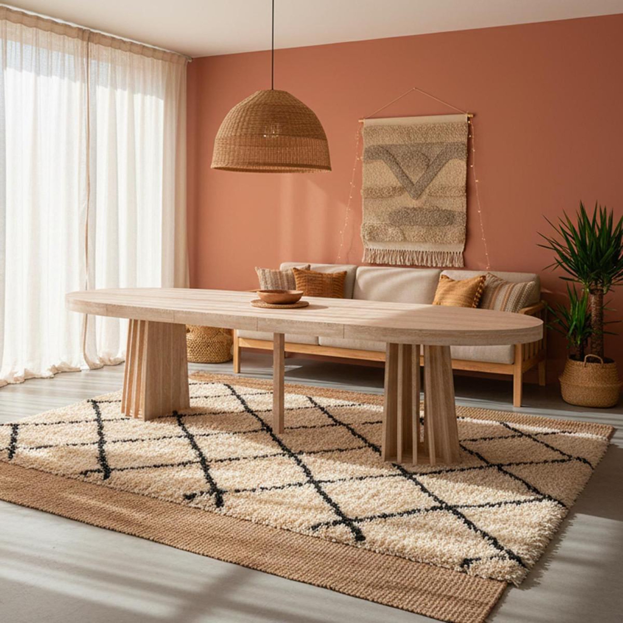 Voir la diapositive 5 : Paris Prix Table à manger extensible  lisa  150-300cm beige