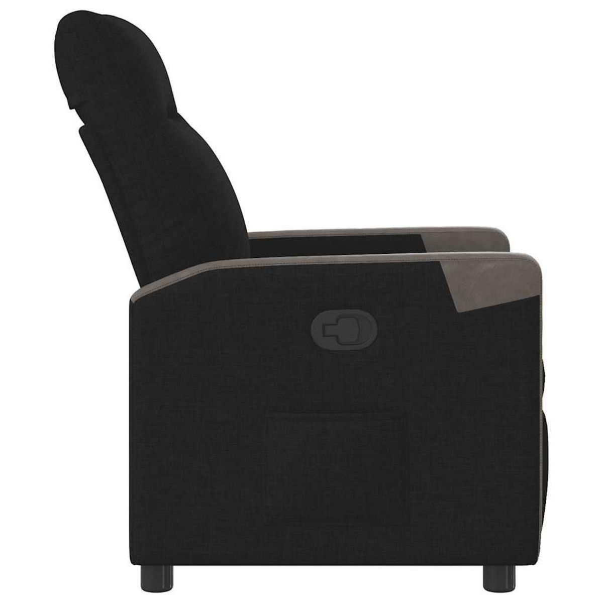 VIDAXL Fauteuil inclinable Noir Tissu