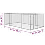 Voir la diapositive 5 : VIDAXL Chenil exterieur pour chiens 7,6 x 3,8 x 1,9 m