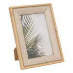 ATMOSPHERA Cadre Photo Déco en Tissu  Zera  10x15cm Beige