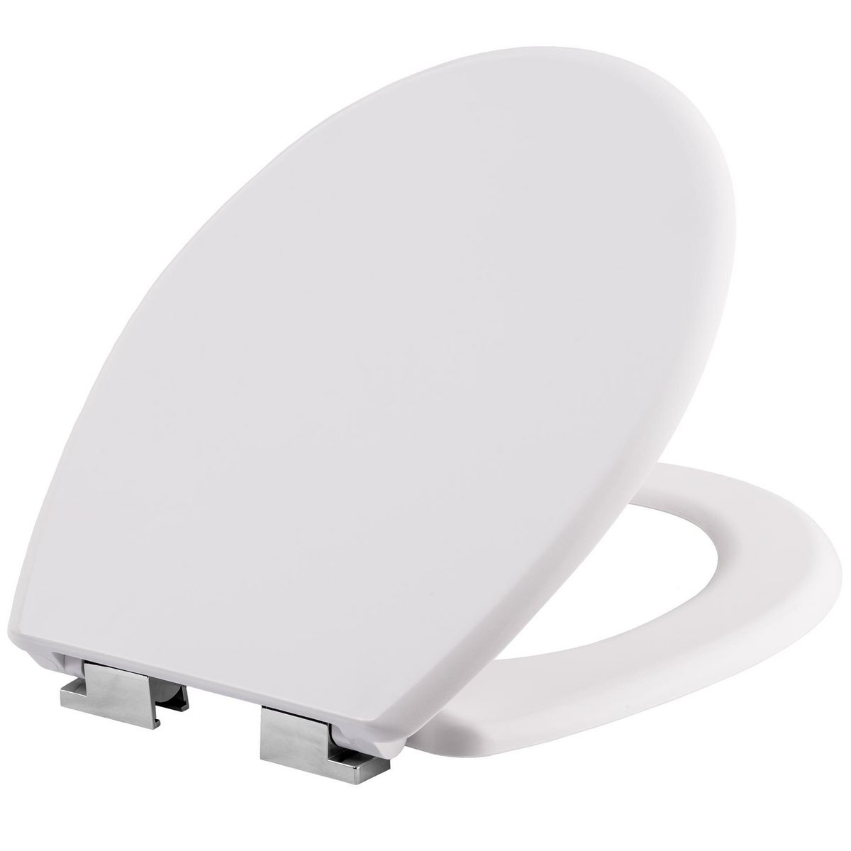 tectake Siège Wc pour des sièges de toilettes standard à motif blanc
