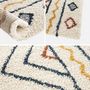 Voir la diapositive 5 : SWEEEK Tapis intérieur motif berbère crème. bleu et orange Ralph 160x230cm