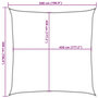 Voir la diapositive 6 : VIDAXL Voile d'ombrage 160 g/m^2 Creme 5x5 m PEHD