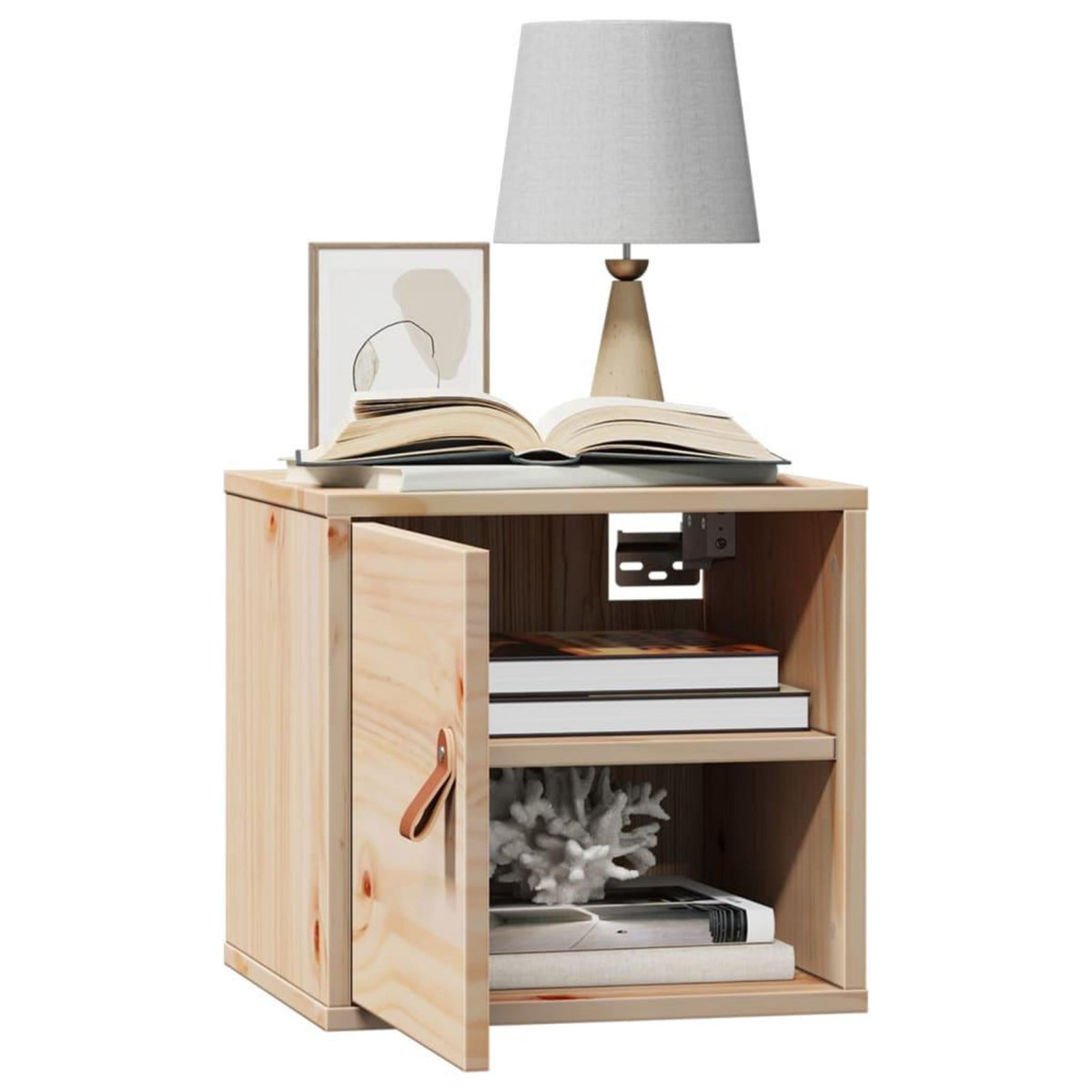 VIDAXL Armoire murale 31,5x30x30 cm Bois de pin massif