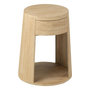 Voir la diapositive 1 : Paris Prix Table d'Appoint en Bois  Drawn  50cm Naturel