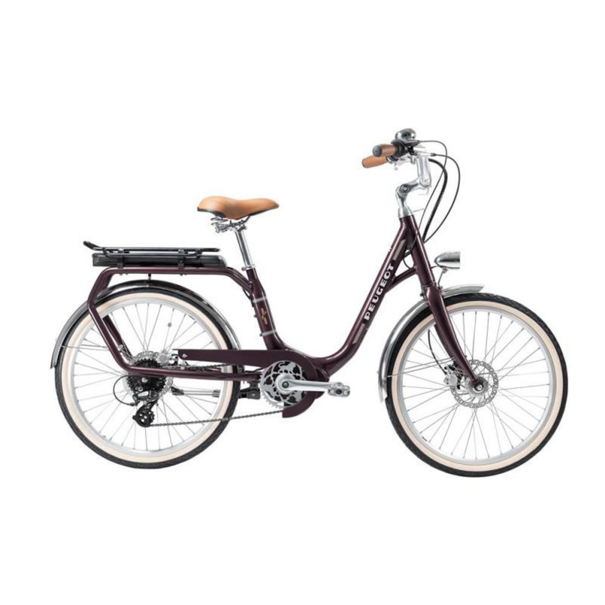 Peugeot Vélo électrique Peugeot eLC 01 24 Moteur Central 250 W Aubergine