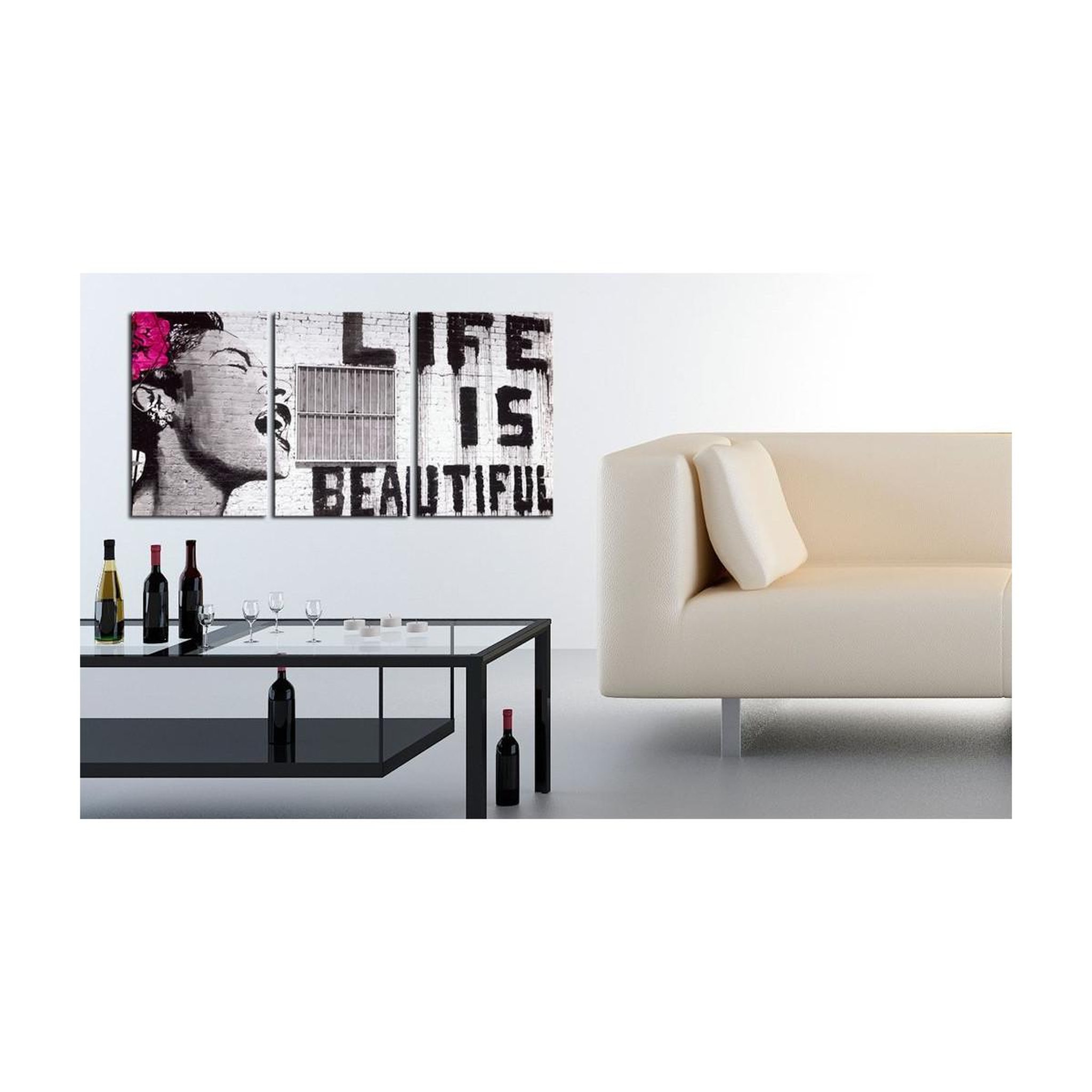 Voir la diapositive 2 : Paris Prix Tableau Imprimé  La Vie est Belle