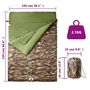 Voir la diapositive 5 : VIDAXL Sac de couchage double et oreillers adultes camping 3 4 saisons