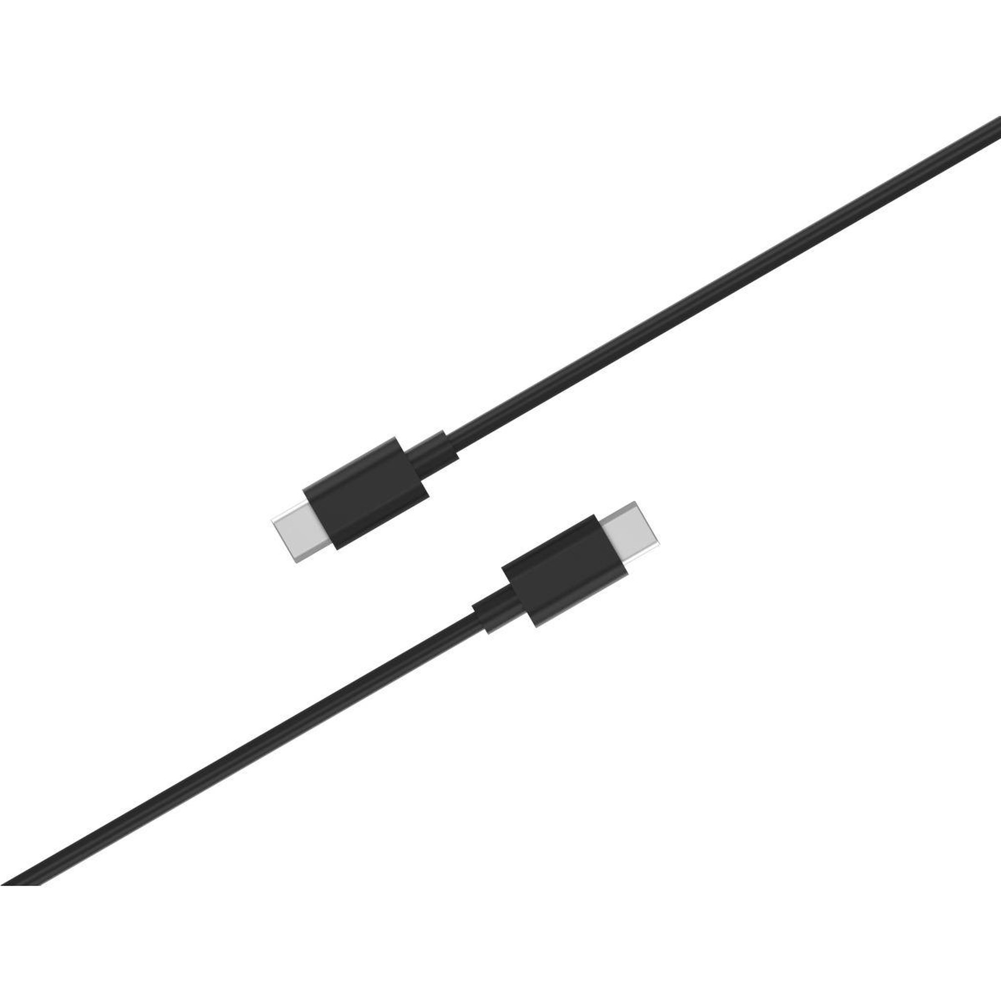 Voir la diapositive 2 : Listo Câble USB C vers USB-C 90cm Noir