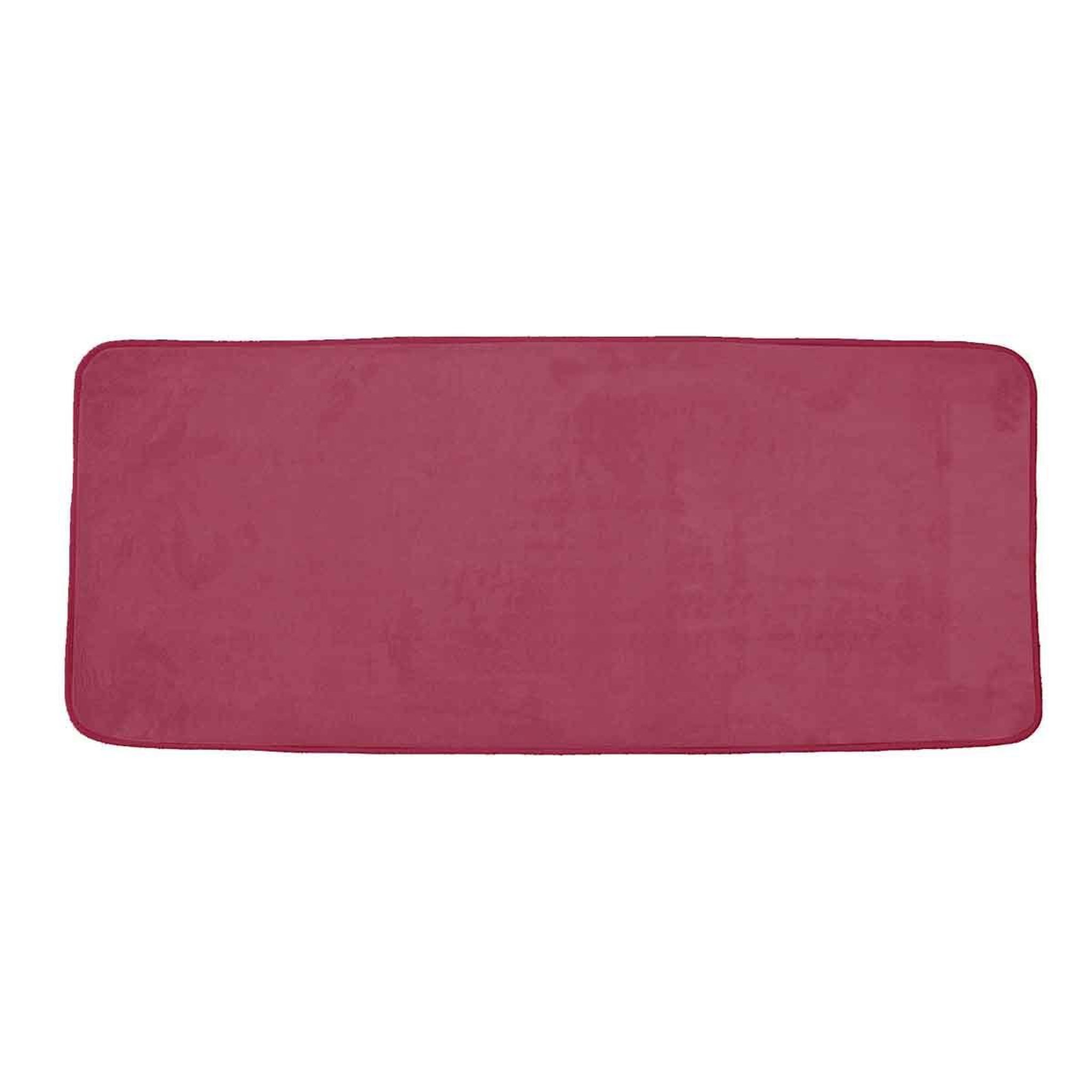 Voir la diapositive 1 : Douceur d'Intérieur Tapis de Bain Microfibre  Vitamine  50x120cm Framboise