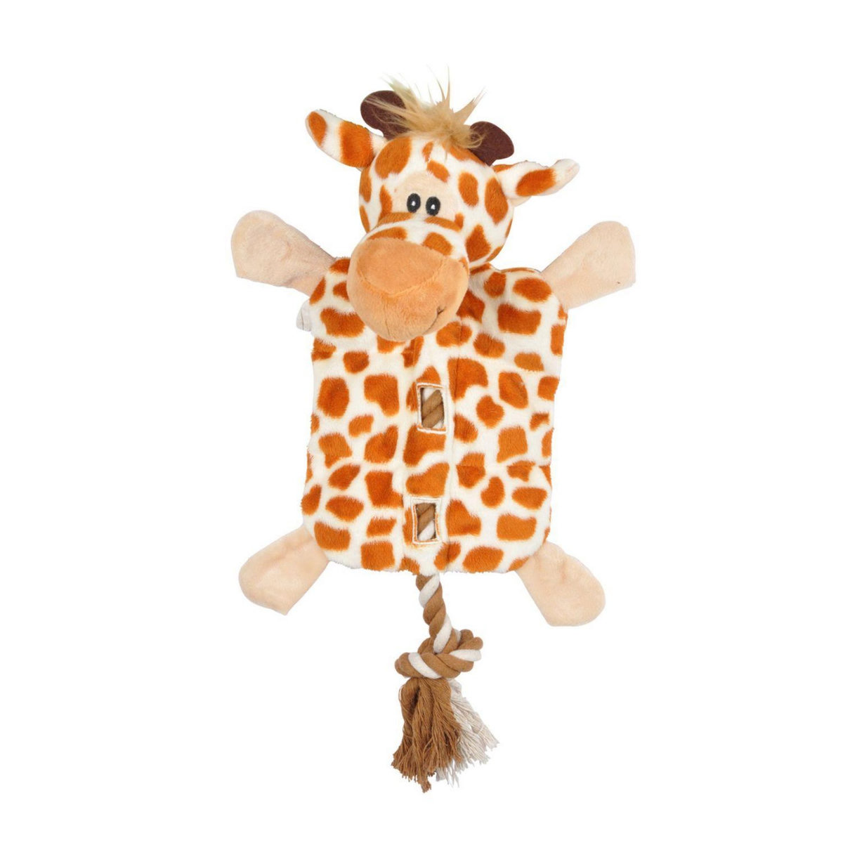 LOVE STORY Peluche girafe avec corde pour chien