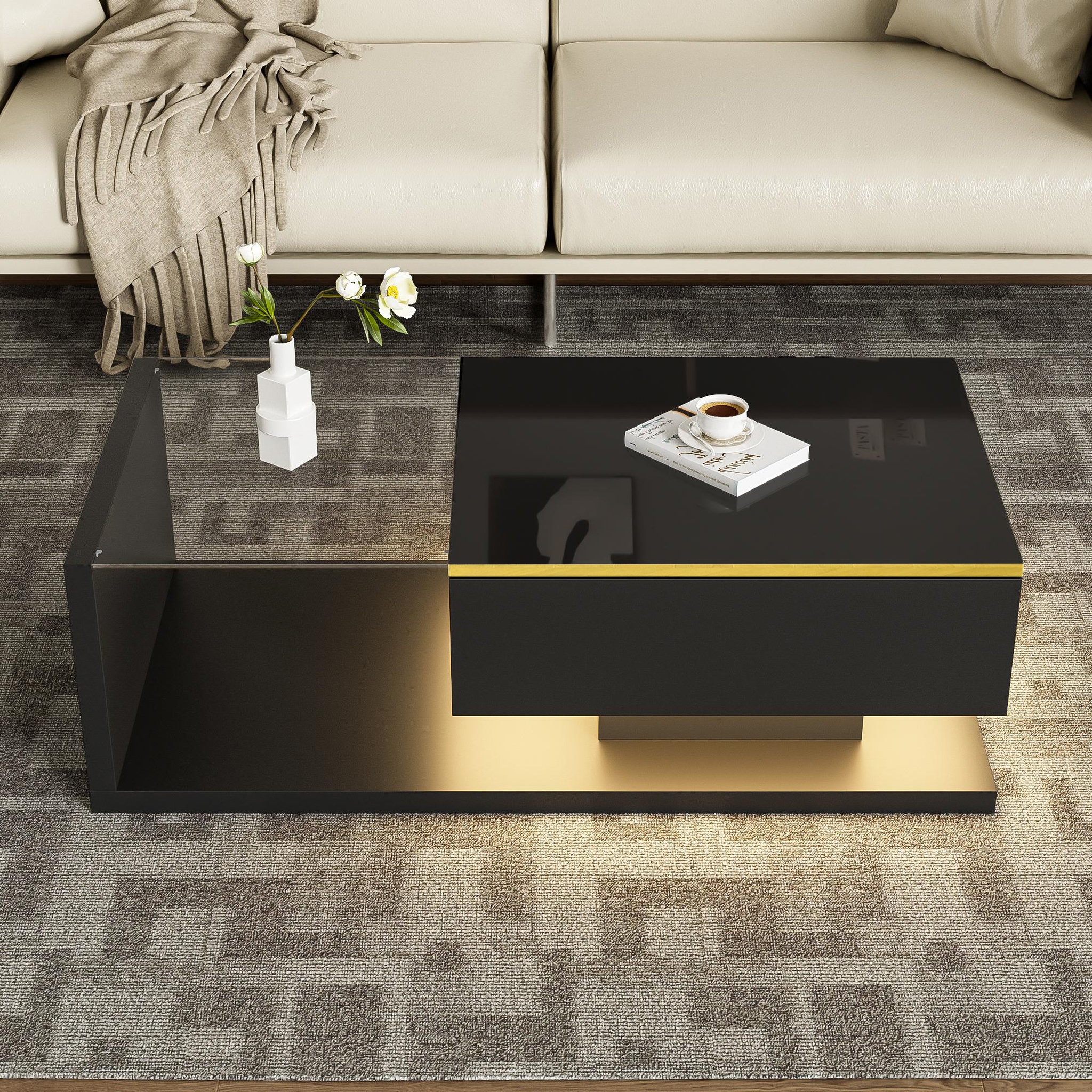 Voir la diapositive 2 : MERAX Table basse rectangulaire