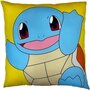 Voir la diapositive 1 : Pokemon Coussin double face - Carré - POKEMON - Pikachu et Carapuce - Microfibre - 40 x 40 cm