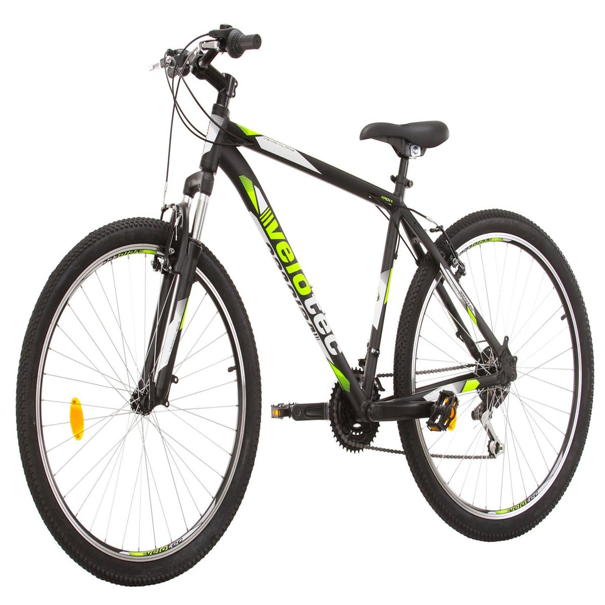 VTT 27.5'' Cadre Aluminium - Fourche Télescopique - 21 Vitesses avec équipement Shimano ( Dérailleurs, roue libre et poignées )