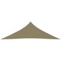 VIDAXL Voile de parasol tissu oxford triangulaire 5x5x6 m beige