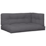 Voir la diapositive 2 : VIDAXL Coussins de palette lot de 5 anthracite tissu