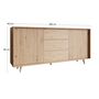 Voir la diapositive 5 : BEST MOBILIER Diego - buffet - effet bois - 180 cm