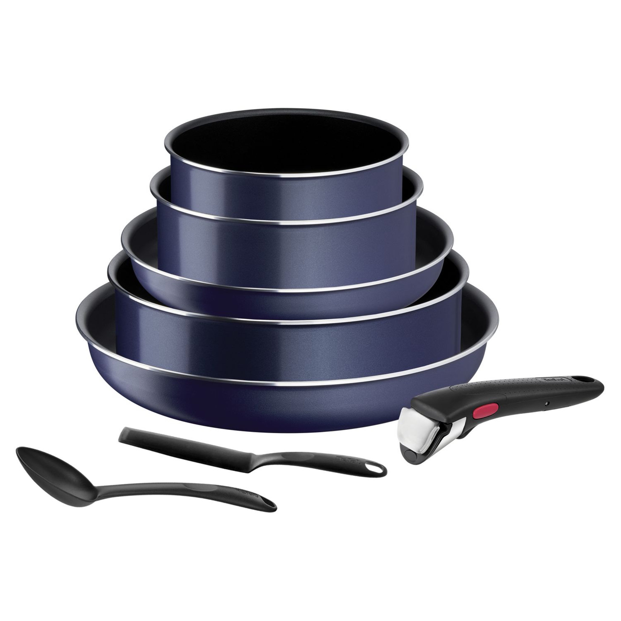 TEFAL Batterie de cuisine 8 pièces INGENIO EASY COOK'N CLEAN 