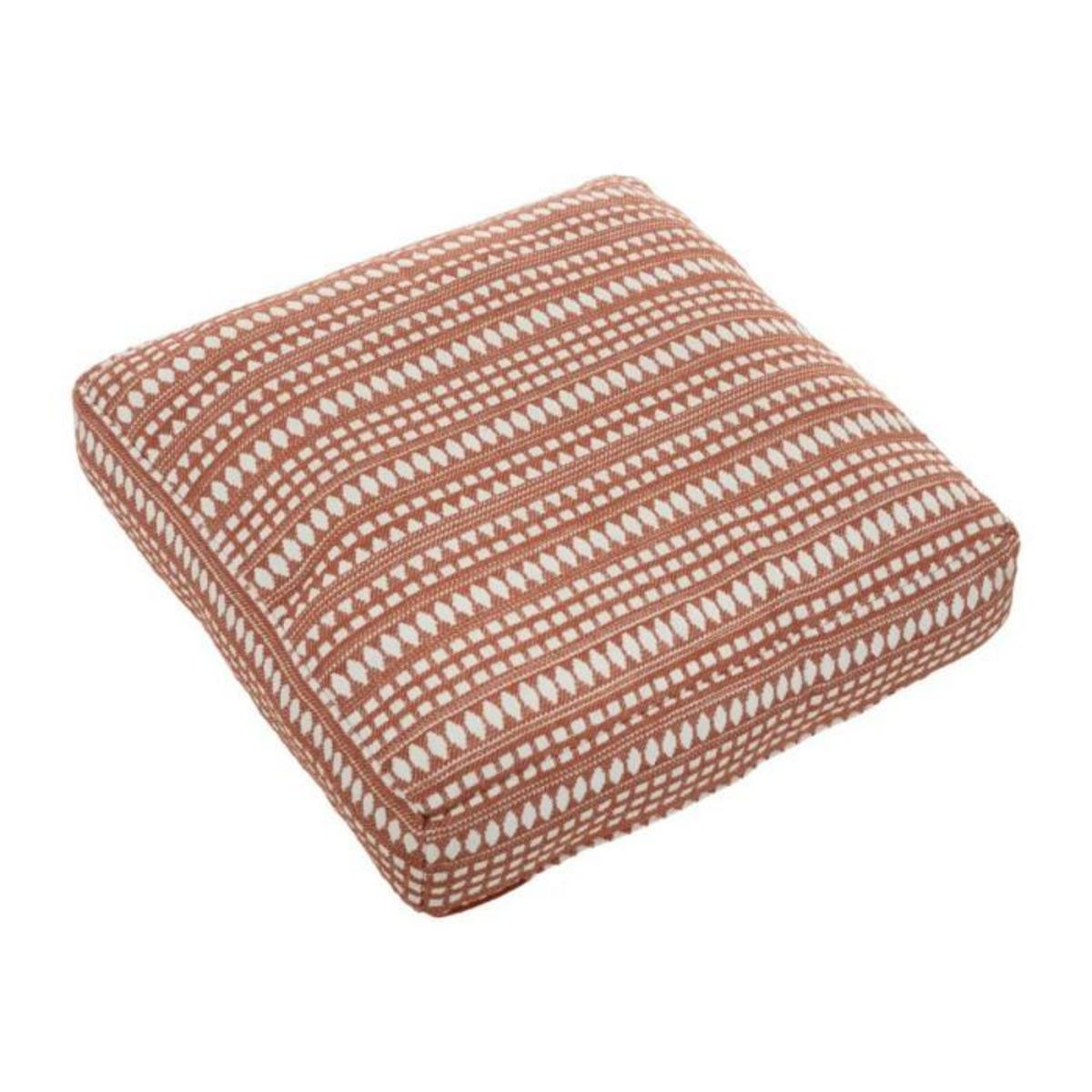 ATMOSPHERA Coussin de Sol Jacquard  Micah  38x38cm Terracotta