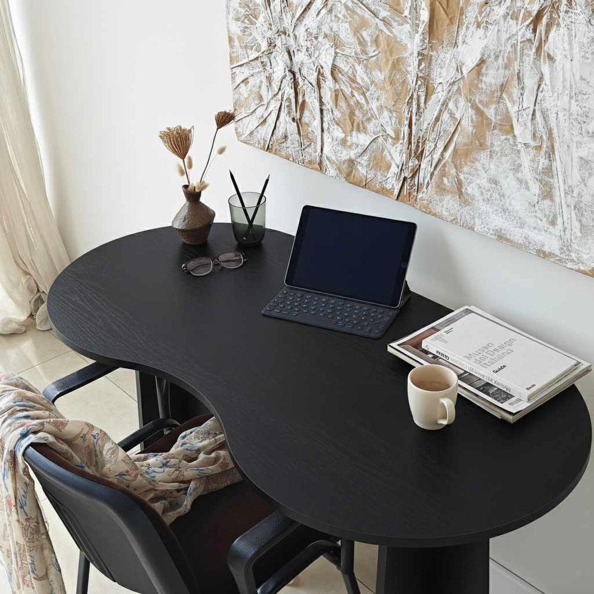 Voir la diapositive 4 : TOILINUX Bureau asymétrique design organique berlin