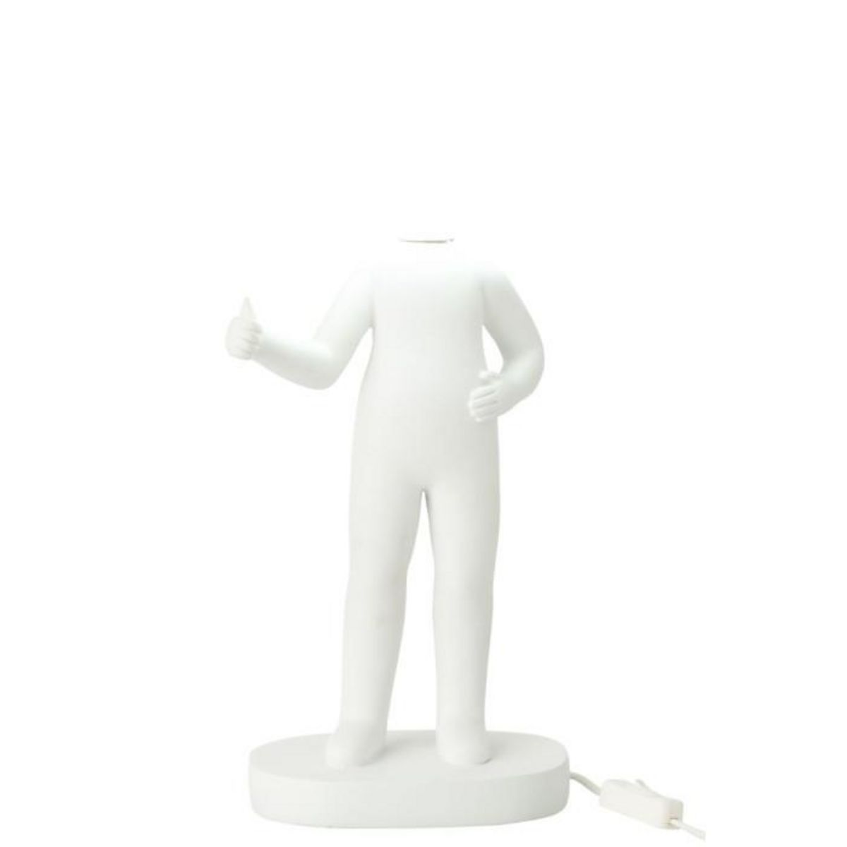 Paris Prix Lampe à Poser en Résine  Pouces  44cm Blanc