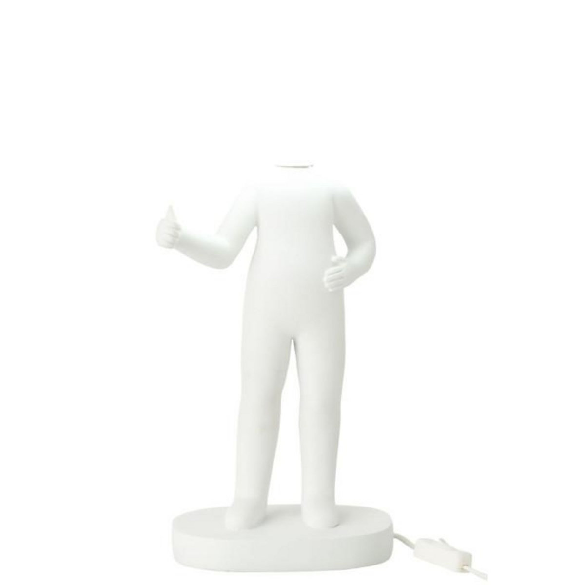 Paris Prix Lampe à Poser en Résine  Pouces  44cm Blanc