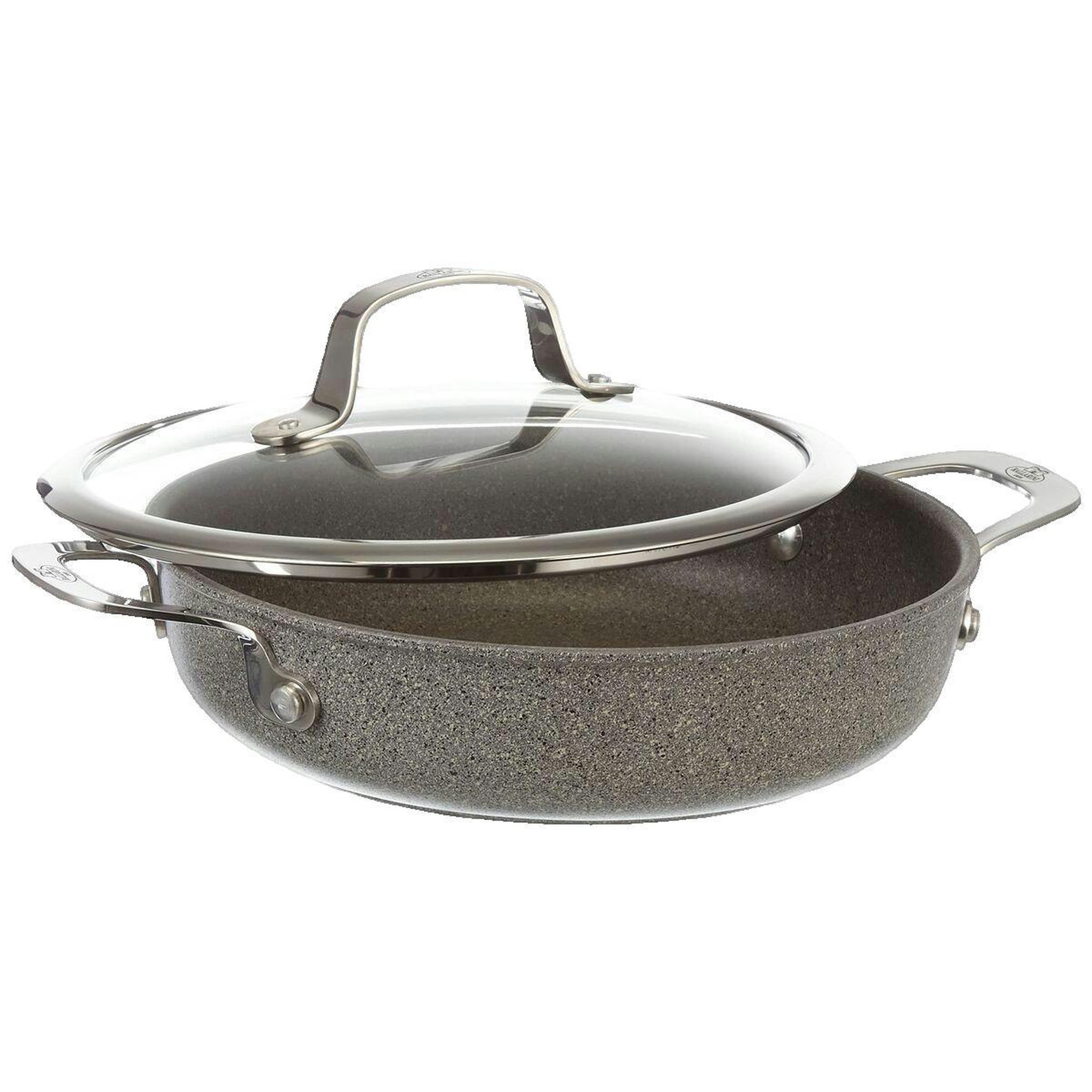 Voir la diapositive 3 : BALLARINI Sauteuse Ballarini Granitium 24 cm antiadhésive gris