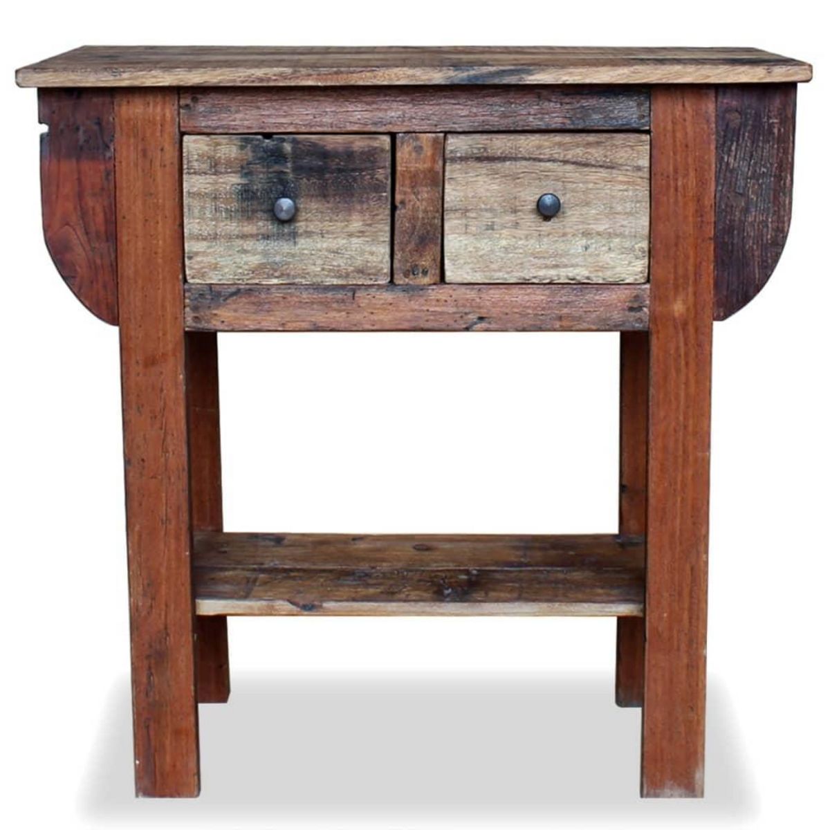 VIDAXL Table console bois de recuperation melange 80x35x80 cm