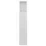 Voir la diapositive 5 : VIDAXL Armoire de tete de lit blanc brillant 120x18,5x102,5 cm