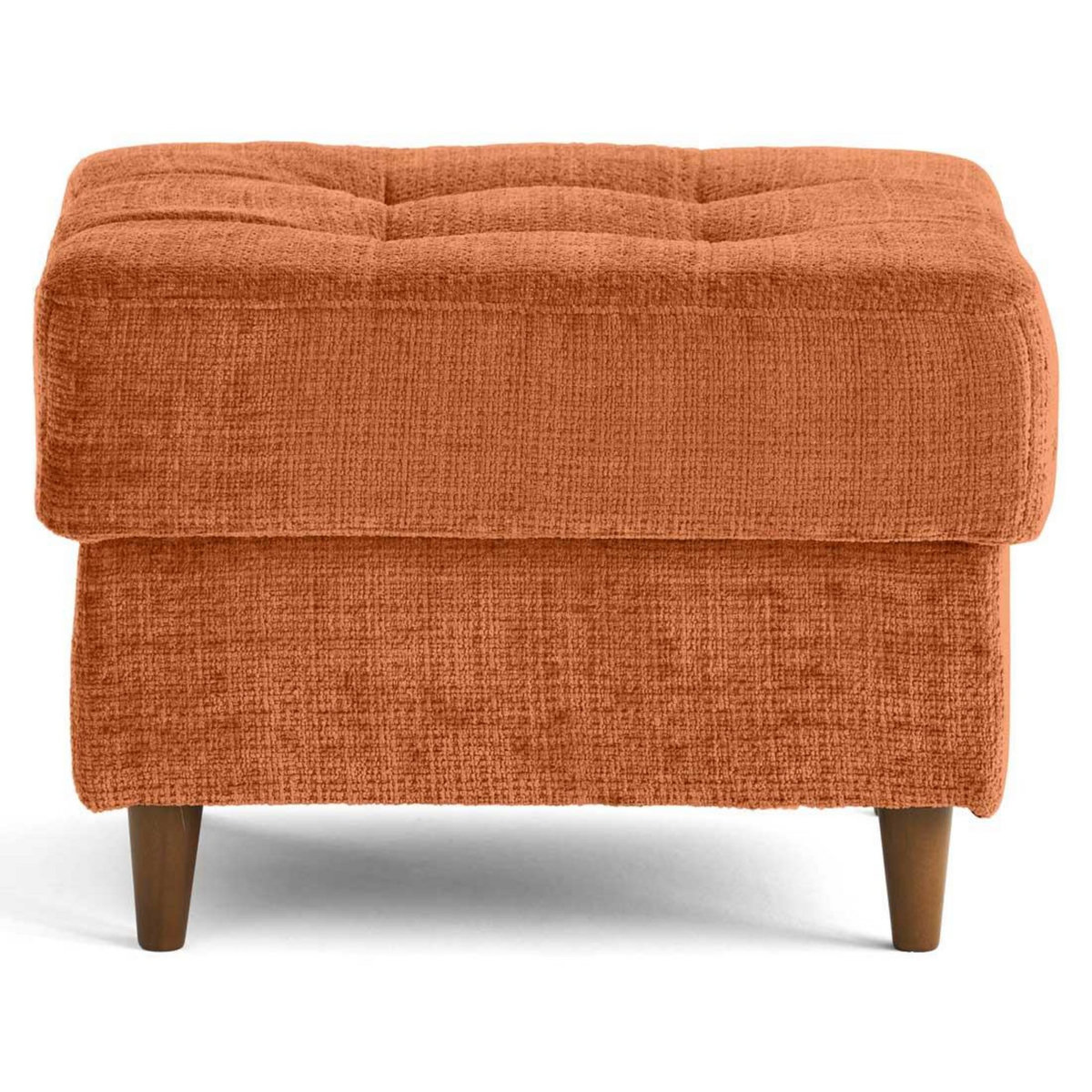 LISA DESIGN Anna - pouf en velours texturé - pieds en bois