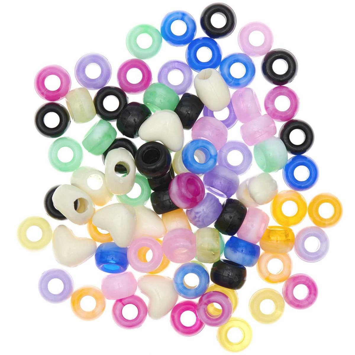 RICO DESIGN Itoshii pack de 80 perles Ponii marble mix