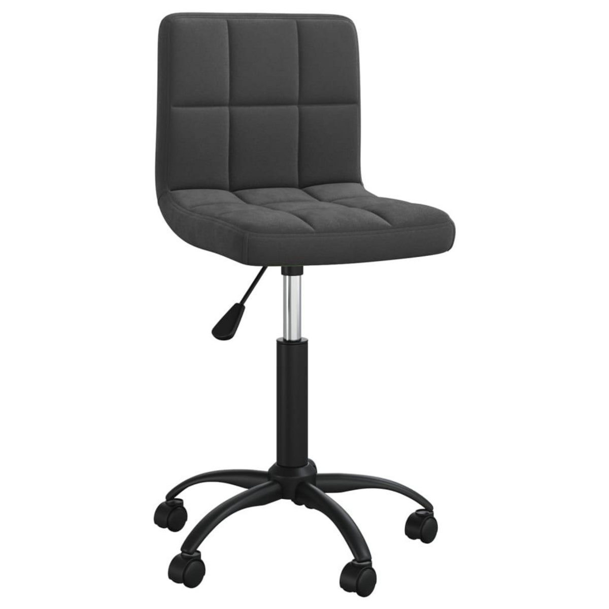 VIDAXL Chaise pivotante de bureau Noir Velours