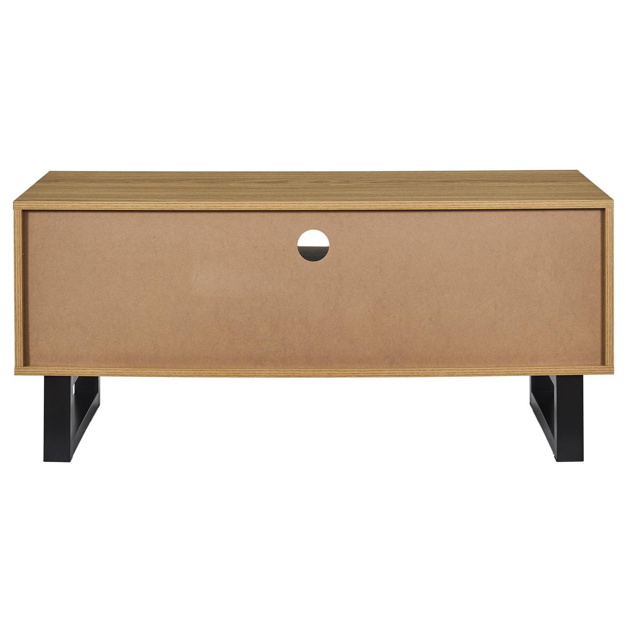 Voir la diapositive 6 : The Home Deco Factory Meuble tv 2 portes et 2 niches calypso - beige et noir