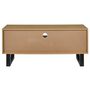 Voir la diapositive 6 : The Home Deco Factory Meuble TV 2 portes et 2 niches CALYPSO - Beige et noir