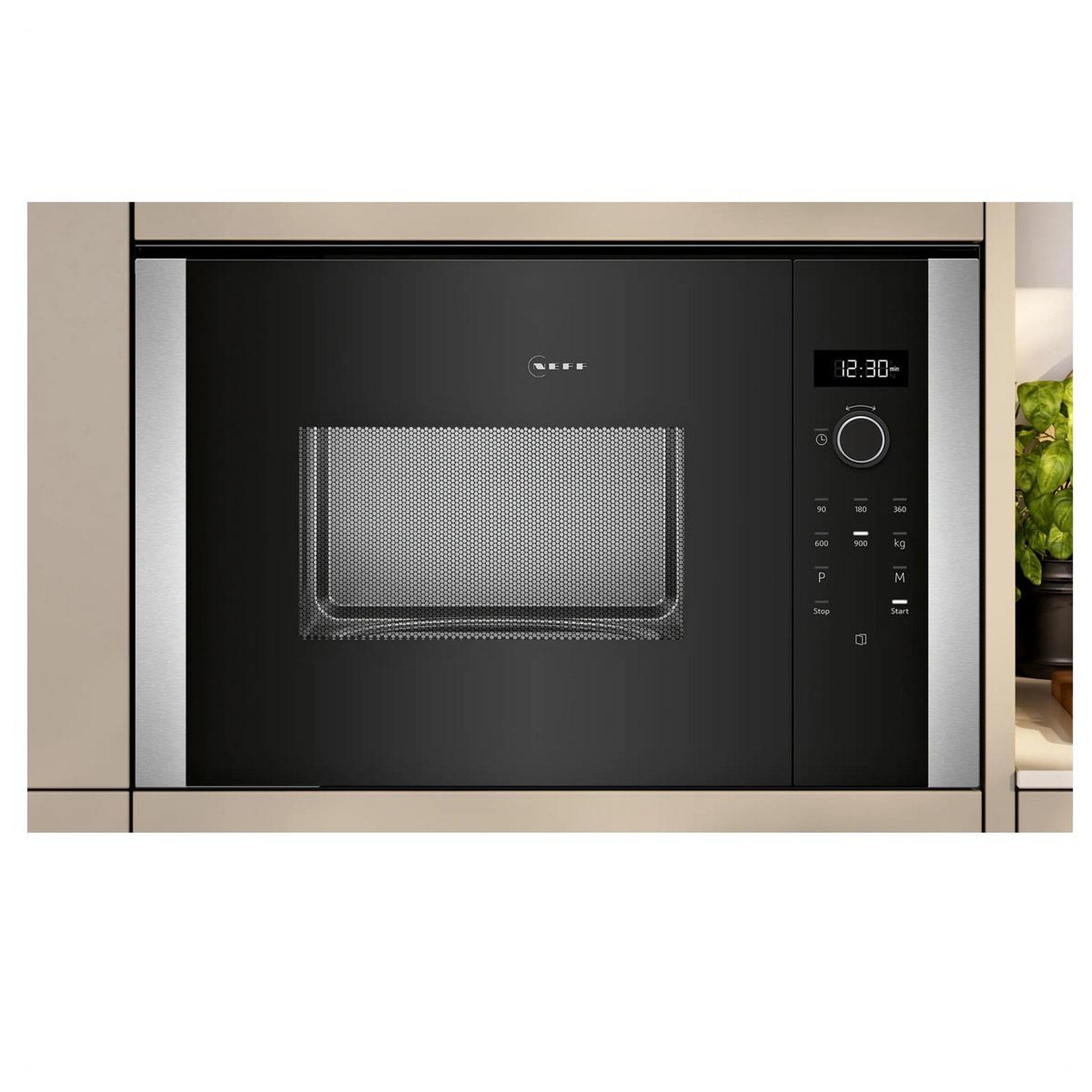 Voir la diapositive 3 : Neff Micro-ondes encastrable 25l 1450w noir - hlawd53n1f