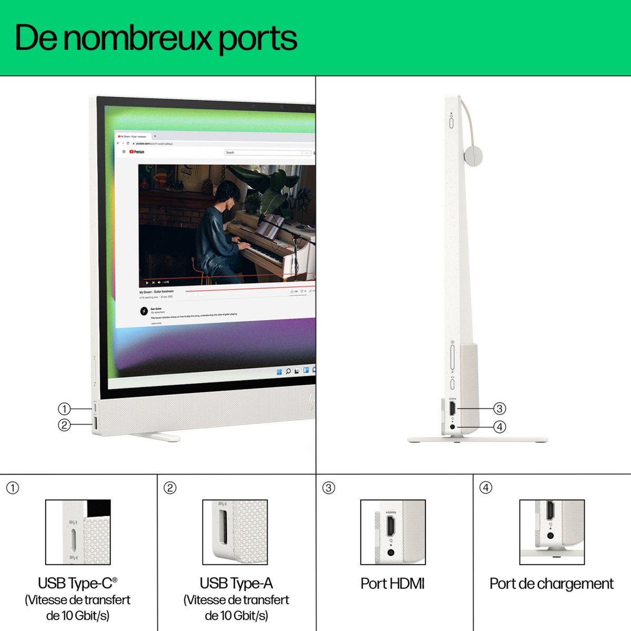 Voir la diapositive 5 : HP Ordinateur tout-en-un Envy Move 24-cs0000nf