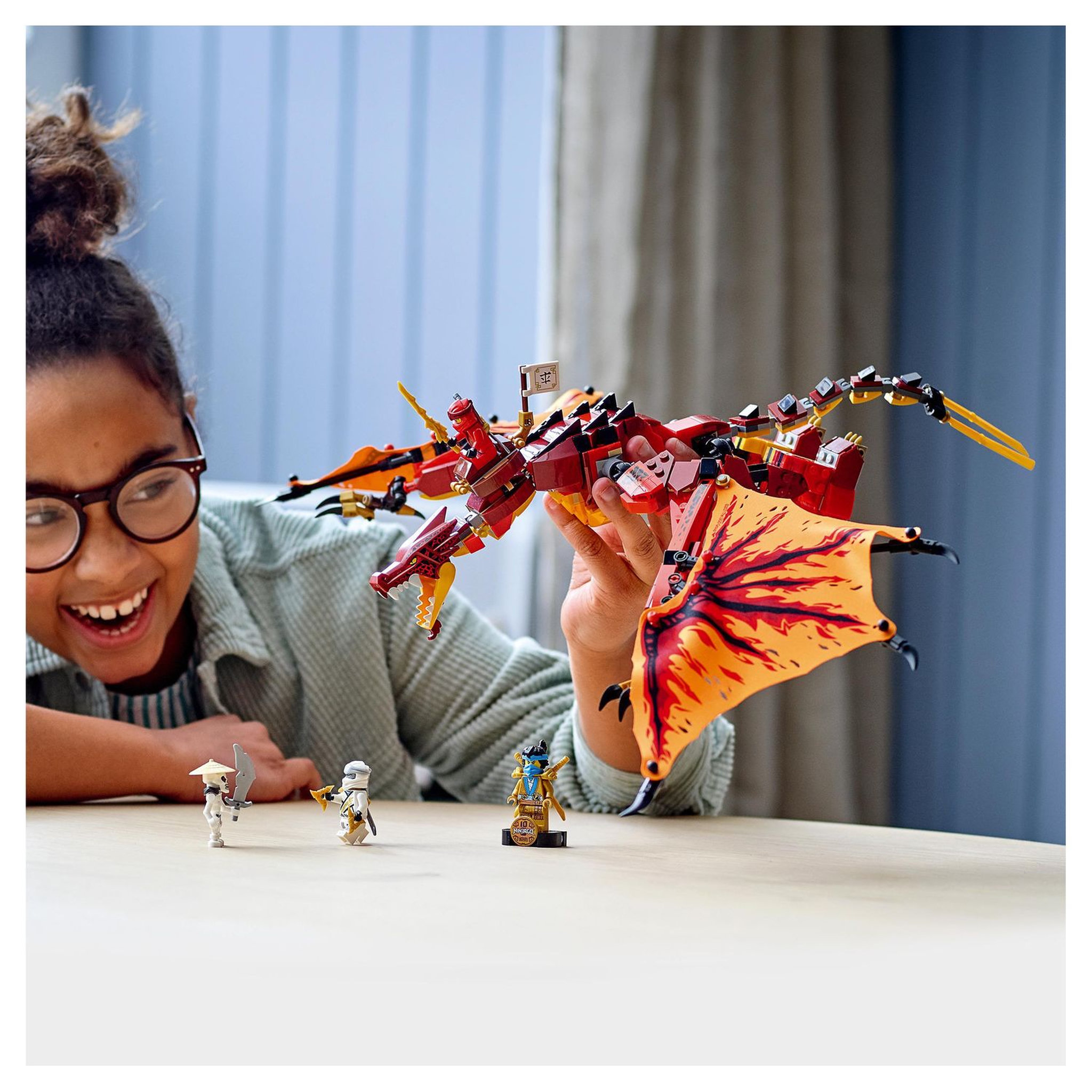 Voir la diapositive 7 : LEGO NINJAGO 71753 - L'attaque du dragon de feu 