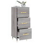 Voir la diapositive 4 : VIDAXL Buffet Sonoma gris 34,5x34x90 cm Bois d'ingenierie