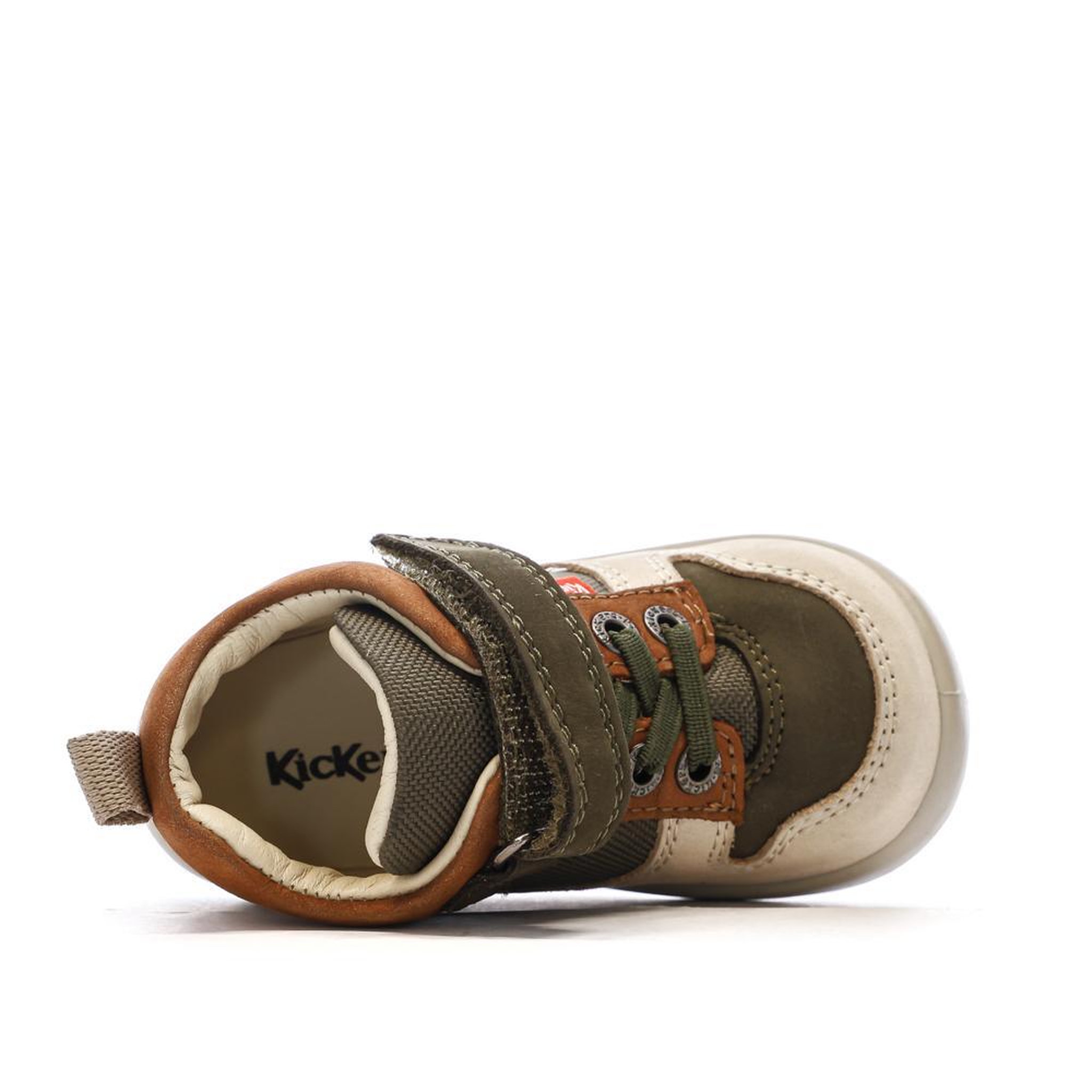 Voir la diapositive 4 : Kickers Baskets hautes beige/camel garçon kickers bottillon