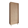 Voir la diapositive 1 : BEST MOBILIER Diego - armoire - effet bois - 92x180 cm