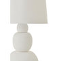 Voir la diapositive 2 : Paris Prix Lampe à Poser en Céramique  Renee  67cm Blanc