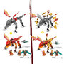 Voir la diapositive 6 : LEGO Ninjago 71762 - Le dragon de feu de Kaï - Évolution, Jouet pour Enfants +6 Ans, Set avec Figurines Guerriers Serpents avec bannière de mission à collectionner