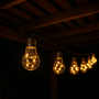 Voir la diapositive 2 : Lumisky Guirlande solaire 10 ampoules FANTASY Noir Cuivre 3.75M