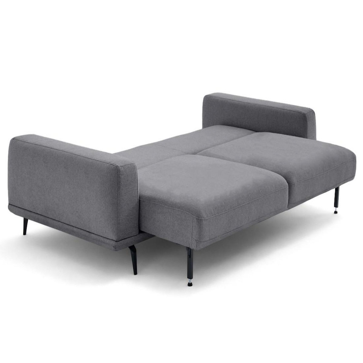 LISA DESIGN Vicence - canapé droit 3 places convertible en tissu