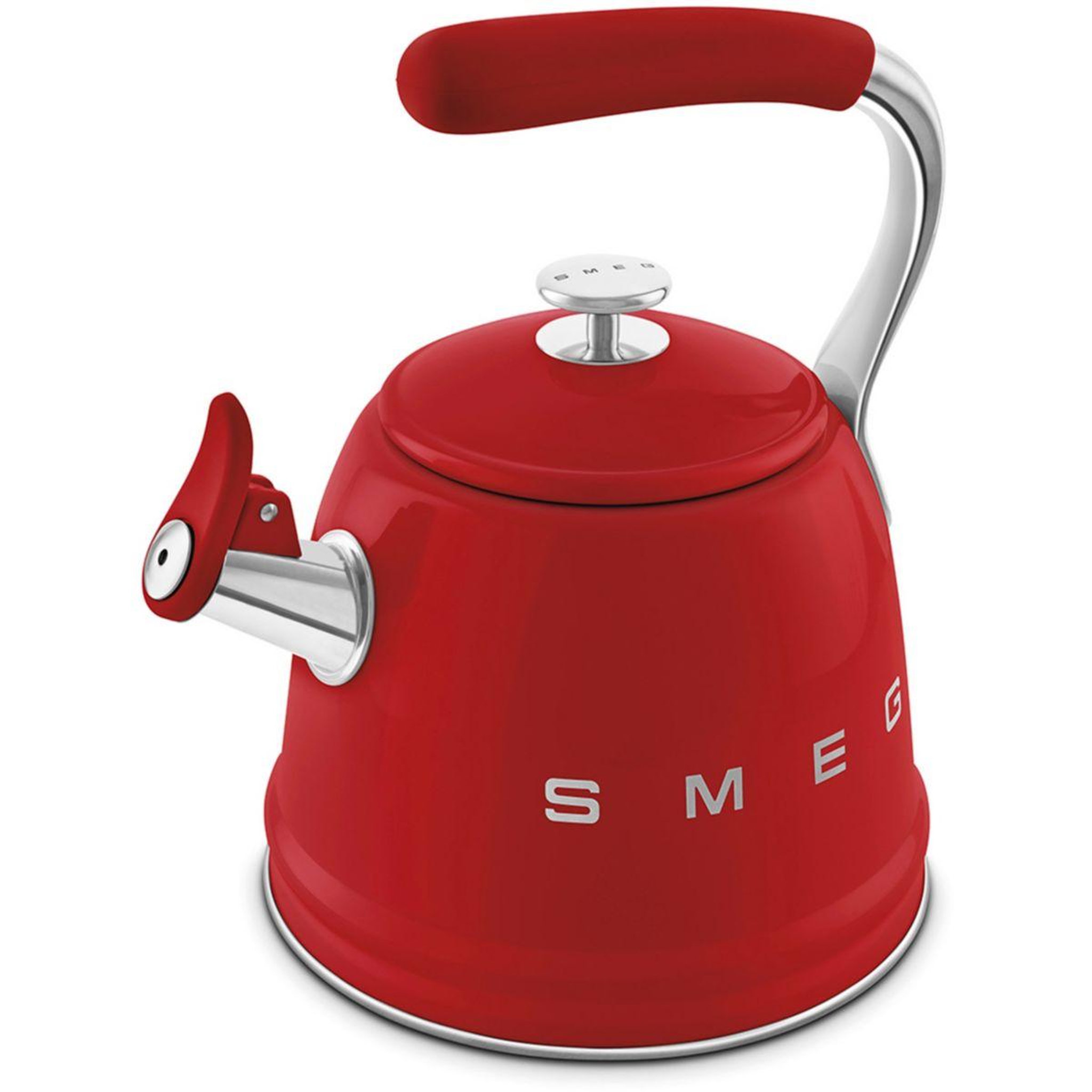 Voir la diapositive 5 : SMEG Bouilloire sifflante 2.3l rouge