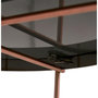Voir la diapositive 5 : Paris Prix Table Basse Design en Verre  Rona  83cm Cuivre